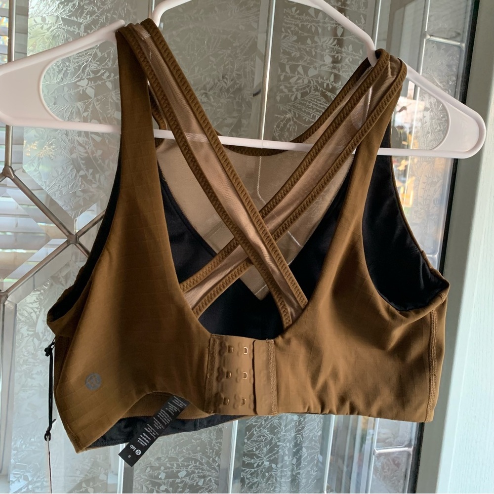 G007. Lululemon Lab Olive Green Bra - Size 8 - Picture 4 of 8